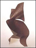 Espacio VII, 2-9-1987 Chapa de cobre recortada y doblada. 36 x 22 x 21 cms
