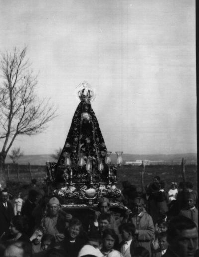 Virgen en procesión