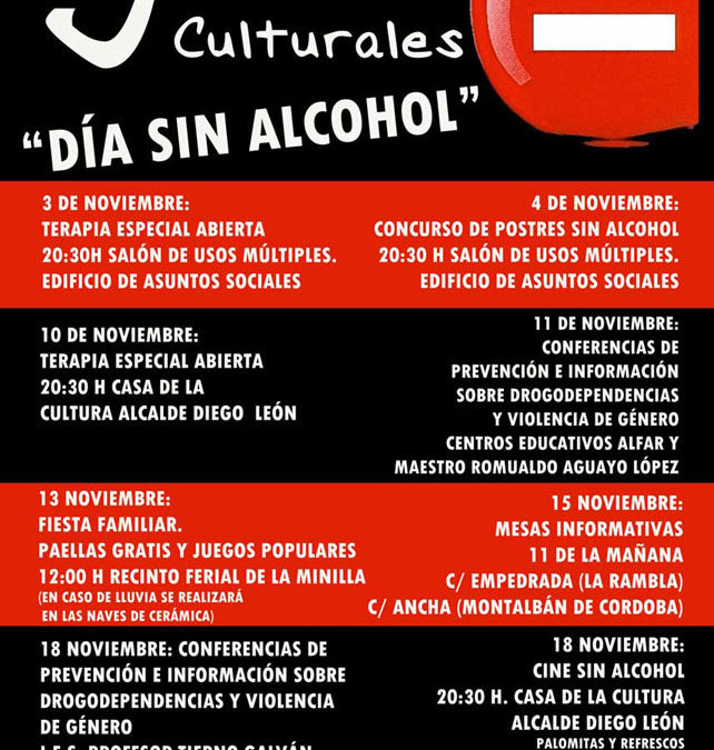 JORNADAS CULTURALES «DÍA SIN ALCOHOL»