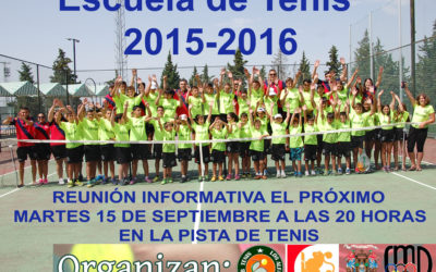 Escuela de tenis 2015-16