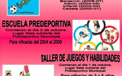 Escuelas deportivas 2015-16