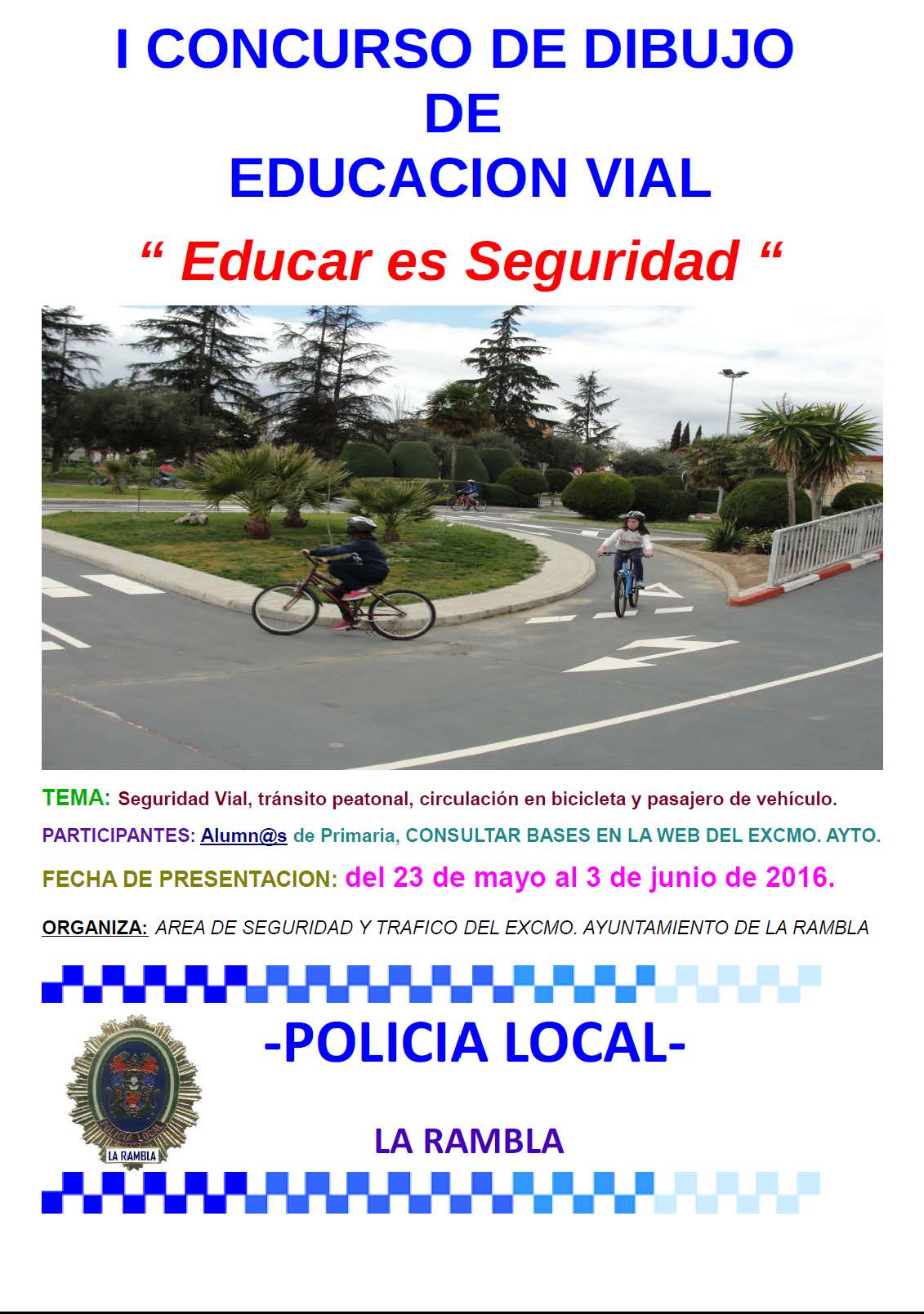 I CONCURSO DE DIBUJO DE SEGURIDAD VIAL - Ayuntamiento De La Rambla