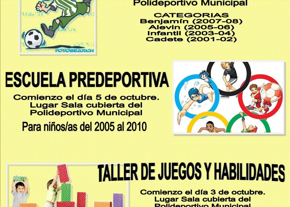 Escuelas deportivas 2016-17