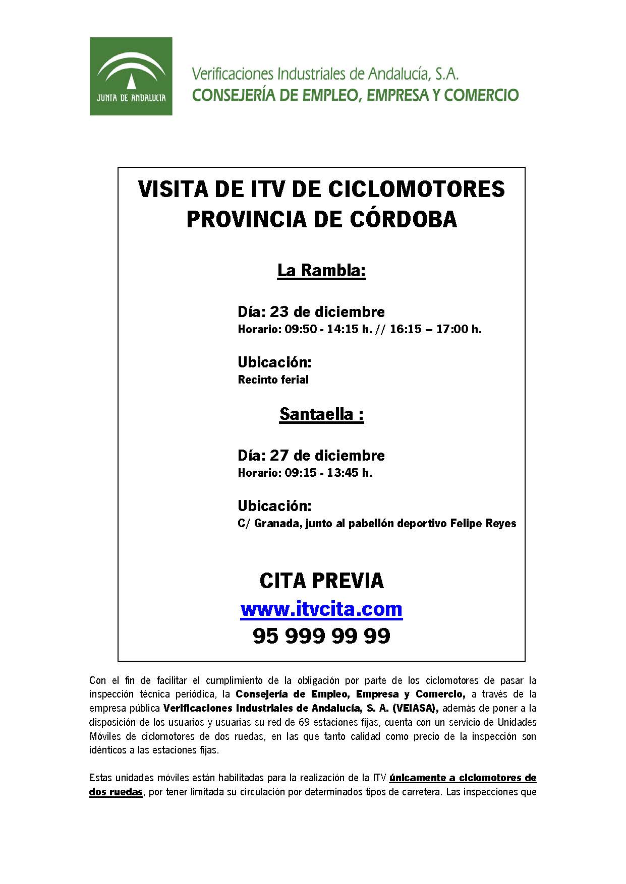 VISITA DE ITV DE CICLOMOTORES  EN LA RAMBLA EL 23/12/2016 1