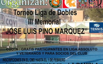 Liga de tenis de dobles «III Memorial José Luis Pino Máquez»