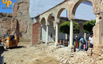 Comienza la segunda parte de los trabajos de restauración y consolidación de los restos del claustro del convento de la Stma.Trinidad de La Rambla