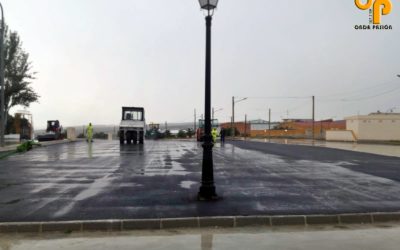 El Ayuntamiento de La Rambla adecua el recinto ferial de La Minilla con el asfaltado de una zona para acoger eventos