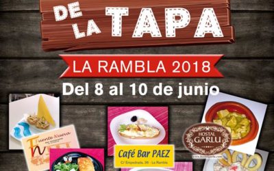 La Rambla celebra del 8 al 10 de junio su IX Ruta de la Tapa