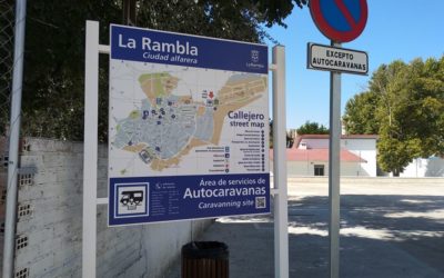 LA RAMBLA YA CUENTA CON UNA ÁREA DE SERVICIOS PARA AUTOCARAVANAS