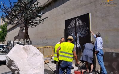 Comienzan los trabajos de instalación del Monumento a las víctimas del franquismo en La Rambla