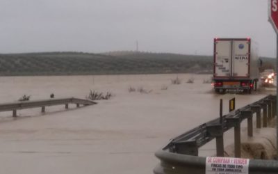 El paso del temporal Elsa por la provincia de Córdoba deja varias carreteras cortadas y arroyos desbordados