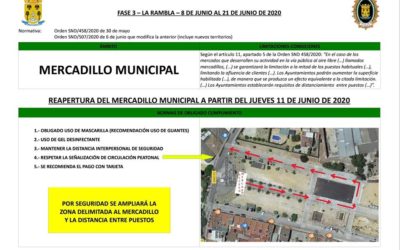 Los mercadillos de venta ambulante vuelven a iniciar su actividad en los municipios de la Campiña Sur Cordobesa a partir del 10 de junio