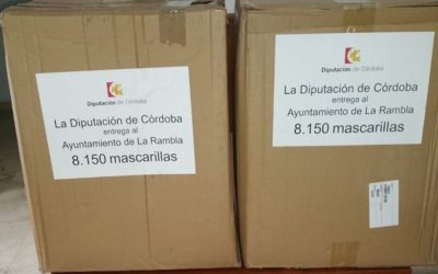 La Rambla recibe una nueva partida por parte de Diputación de 8.150 mascarillas y 5 monos buzos