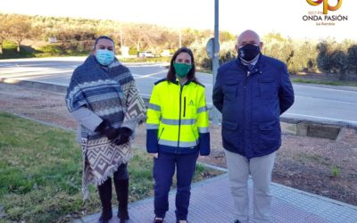 La Junta mejora la seguridad vial con el repintado de marcas viales en la travesía y la ronda de La Rambla