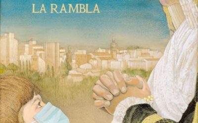 Cartel anunciador Semana Santa de La Rambla 2021 (Virgen de la Soledad). Autor, Rafael Lucena Jiménez