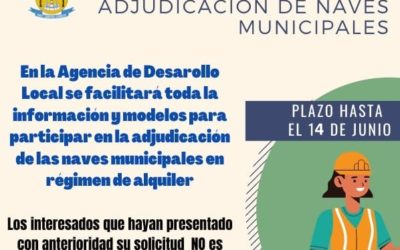 Abierto el plazo de solicitud para la adjudicación de Naves Municipales